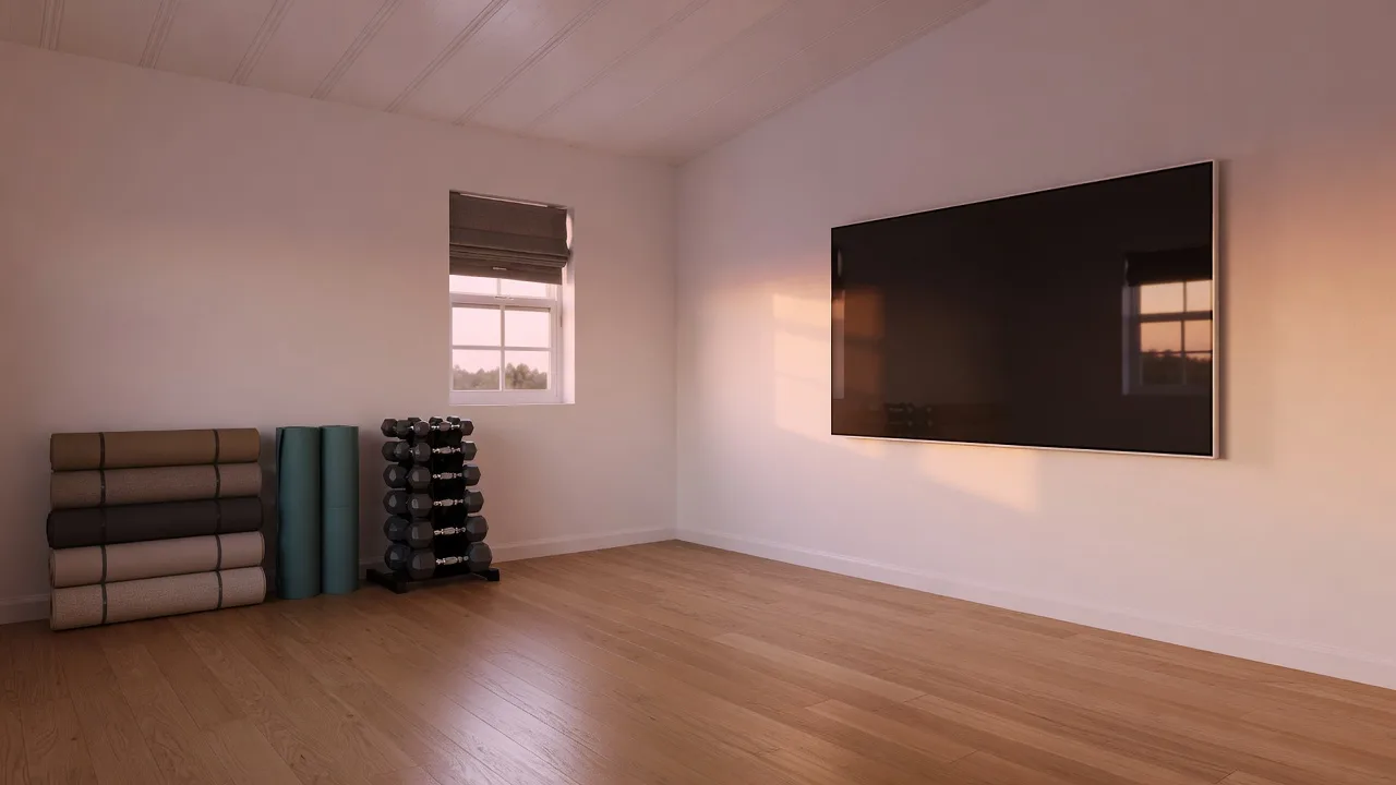 The yoga studio at The Truth House.